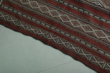 vintage handwoven kilim, 4.4 x 9.2 Feet Runner rug