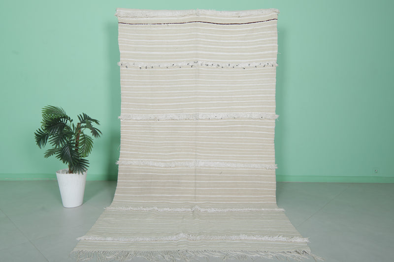 Long Berber Wedding Blanket - Moroccan Handwoven 5 FT X 8.9 FT