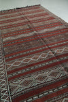 vintage handwoven kilim, 4.4 x 9.2 Feet Runner rug