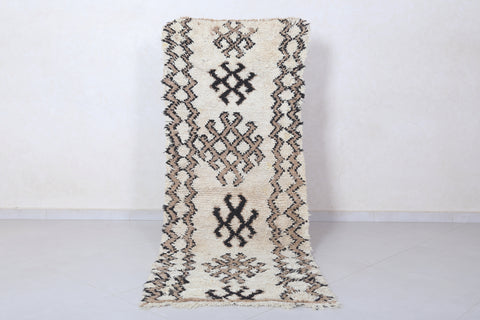 Moroccan berber rug 2.7 X 7.1 Feet - Boucherouite Rugs