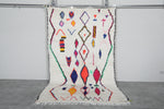 Colorful Moroccan berber rug 4.7 FT × 7.6 FT