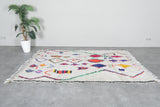 Colorful Moroccan berber rug 4.7 FT × 7.6 FT