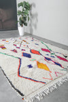 Colorful Moroccan berber rug 4.7 FT × 7.6 FT