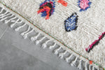 Colorful Moroccan berber rug 4.7 FT × 7.6 FT