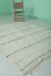 Handmade Berber wedding blanket rug 3.8 FT X 5.4 FT