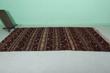 Wool and Silk Berber Kilim 5.5 ft x 10.9ft