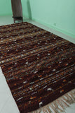 Wool and Silk Berber Kilim 5.5 ft x 10.9ft