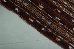 Wool and Silk Berber Kilim 5.5 ft x 10.9ft