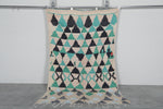 Hand-Knotted Moroccan Rug - 4.5 x 7.3 ft Geometric Design