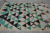 Hand-Knotted Moroccan Rug - 4.5 x 7.3 ft Geometric Design