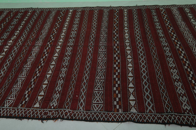 Handwoven Kilim Rug 5.6 x 11.3 FT – Traditional Moroccan Style