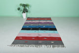 Handwoven Berber kilim 4.7ft x 8.4ft