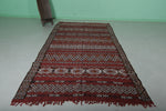 Handwoven berber rug 5.6 ft x 10.3 ft