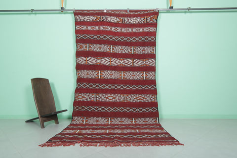 Bohemian Moroccan kilim 5 X 10 Feet