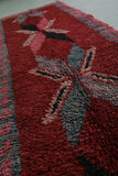 Red Runner Rug 3.3 X 9.6 Feet