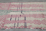 Handmade Moroccan rug 4.1 FT × 8.3 FT