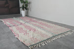 Handmade Moroccan rug 4.1 FT × 8.3 FT