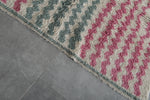 Handmade Moroccan rug 4.1 FT × 8.3 FT