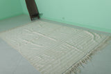 Striped berber rug wedding 5.1 FT X 8.7 FT