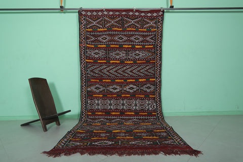 Moroccan Berber Kilim 5 x 10.6 Feet