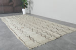 Moroccan Wool Rug - Diamond Pattern - 4.4 FT × 9.8 FT