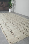 Moroccan Wool Rug - Diamond Pattern - 4.4 FT × 9.8 FT