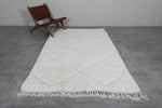 Moroccan Rug 5 x 8 ft - Handwoven Wool with Diamond Pattern