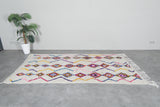 Moroccan wool rug 4.5 FT × 8.3 FT