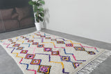 Moroccan wool rug 4.5 FT × 8.3 FT