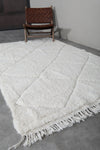 Moroccan Rug 5 x 8 ft - Handwoven Wool with Diamond Pattern