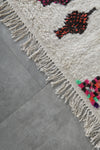 Handmade Moroccan berber rug 4.1 FT × 8.3 FT