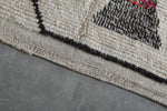 Handmade Moroccan berber rug 4.1 FT × 8.3 FT