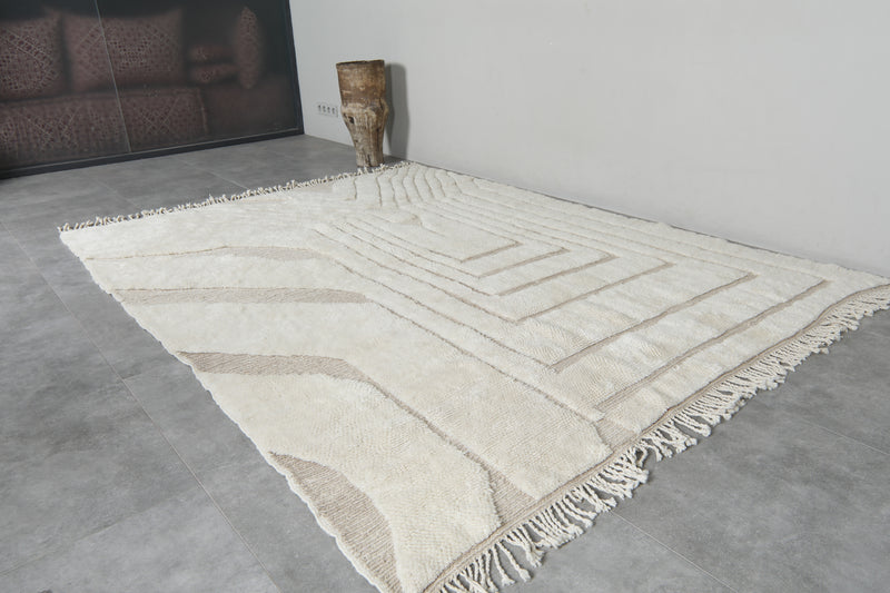 Handmade Moroccan berber rug 6.7 FT X 8.9 FT