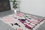 Colorful Moroccan wool rug 5.1 FT × 7.5 FT