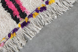 Colorful Moroccan wool rug 5.1 FT × 7.5 FT