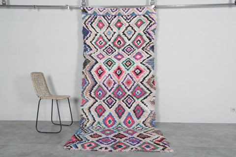 Colorful Moroccan Rug – Handwoven Rug - 3.9 FT × 9.3 FT