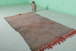 Vintage berber rug 4 ft x 6.9 ft