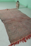 Vintage berber rug 4 ft x 6.9 ft