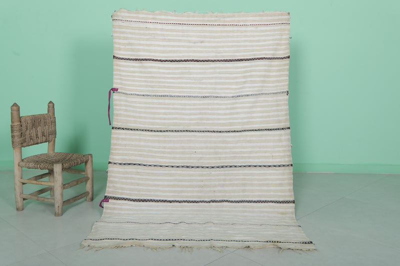 Berber Wedding Blanket 3.6 x 5.4 ft | Handwoven Moroccan Textile