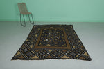 African Vintage textile 5.3 FT × 7.2 FT