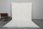 Moroccan Rug 6.4 x 9.4 ft - Handwoven Wool with Diamond Pattern