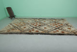 Vintage Moroccan Rug - 6.3 x 12.2 ft | Diamond & Floral Pattern in Warm Tones