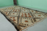 Vintage Moroccan Rug - 6.3 x 12.2 ft | Diamond & Floral Pattern in Warm Tones