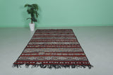 Vintage Berber kilim 5.1ft x 9ft