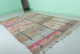 Handmade moroccan berber rug 5.8 FT X 9.1 FT