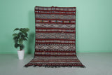 Vintage Berber kilim 5.1ft x 9ft