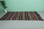 Vintage Berber kilim 5.1ft x 9ft