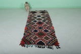 Runner Boucherouite rug 3 x 7.3 Feet