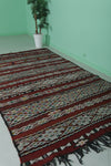 Vintage Berber kilim 5.1ft x 9ft