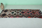 Runner Boucherouite rug 3 x 7.3 Feet